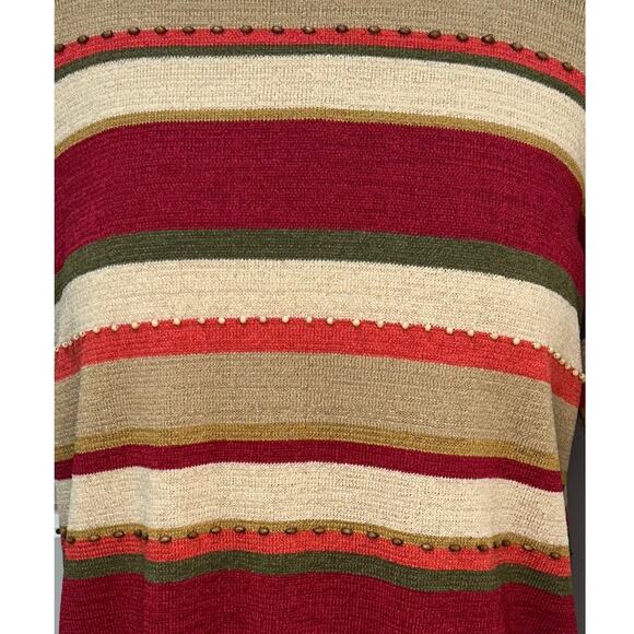 Alfred Dunner Vintage Women’s Short Sleeve Crew Neck Knit Sweater, size XL - Picture 5 of 9